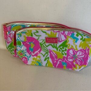 Lilly Pulitzer Vibrant Floral‎ Pouches- Set of 2